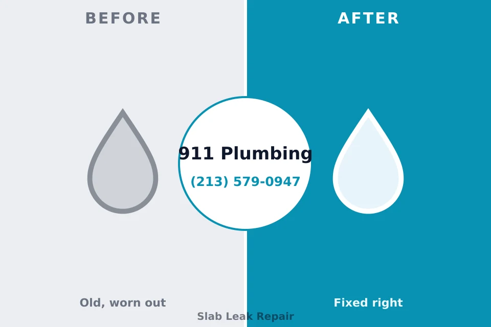 Before and after: plumbing repair Hill 'n Dale, FL